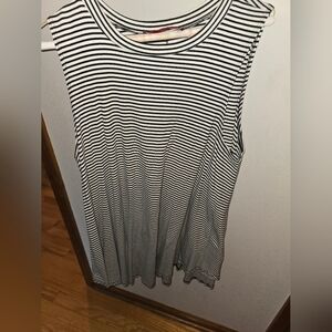 Akira Chicago white and black stripped dress